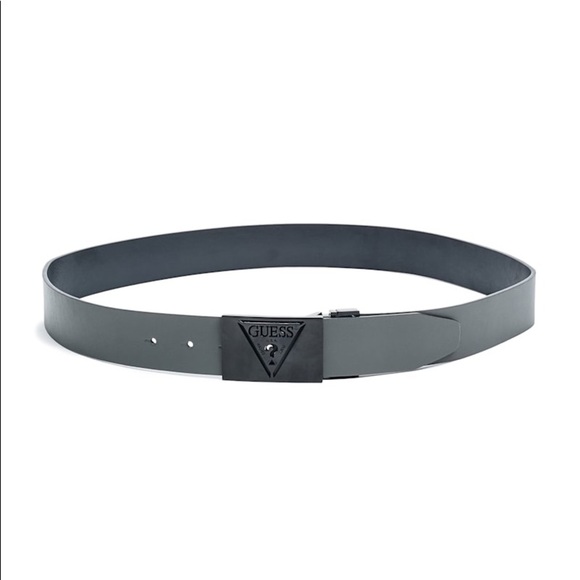 New GUESS Reversible Triangle Plaque Belt SZ 30 - Picture 3 of 5